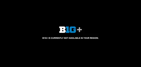 Screenshot: B1G+ opened from outside the US without a VPN, October 12, 2026